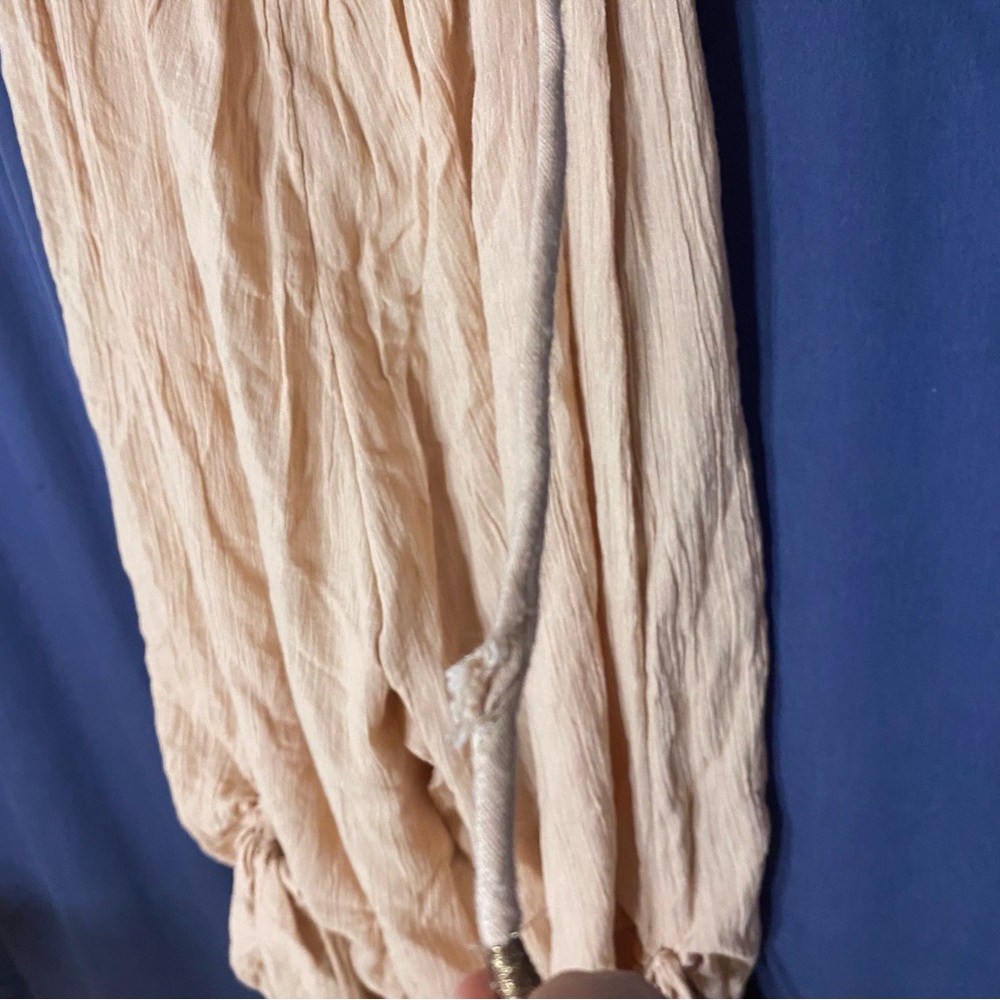 Free People Whatever You Want Jumpsuit Size Large Blush Pink - Picture 8 of 12